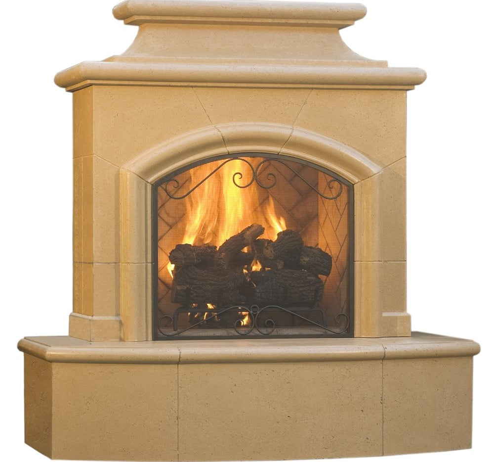 American Fyre Designs Mariposa 16" Radiused Bullnose GFRC Hearth