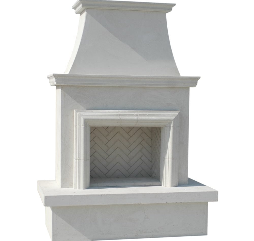 American Fyre Designs Contractor's Fireplace with Moulding, 67" GFRC
