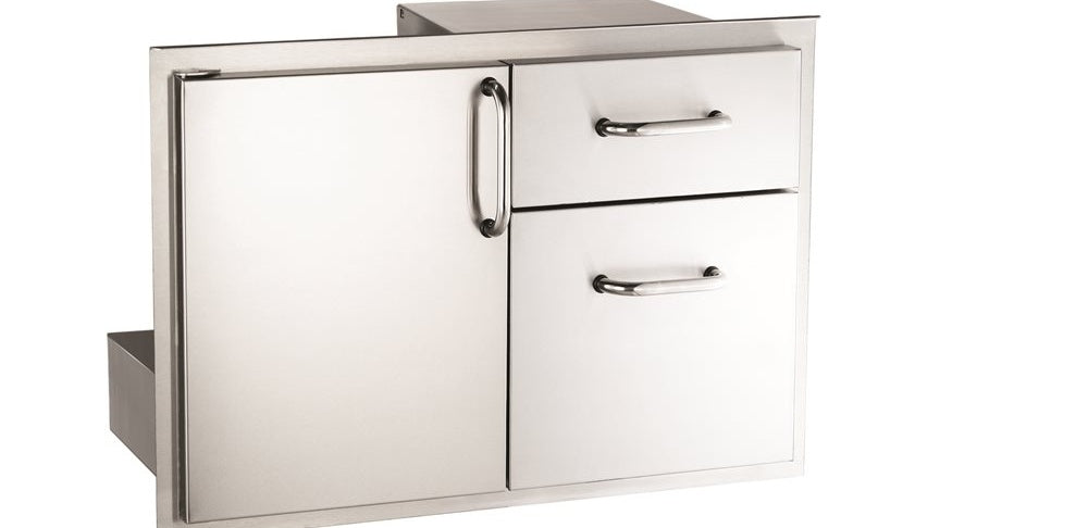 American Outdoor Grill 30-Inch Access Door with Double Drawer, 304 Stainless Steel