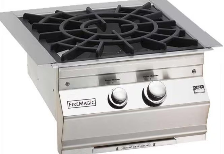 Fire Magic Classic Power Burner, 60,000 BTU, Cast Brass Burners