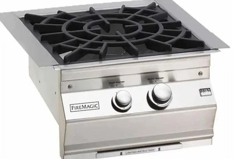 Fire Magic Classic Built-In Power Burner, Dual 60,000 BTU, 304 Stainless