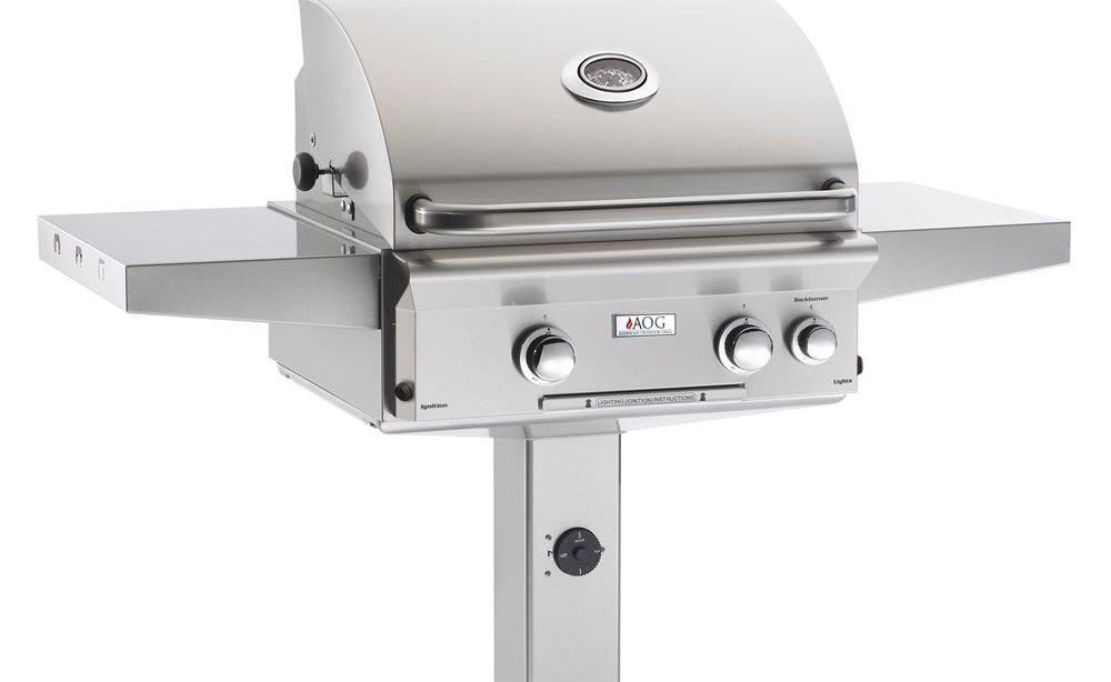 American Outdoor Grill 24-Inch L-Series In-Ground Post Mount Grill