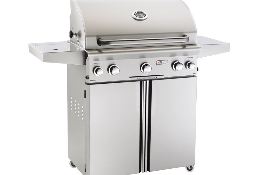 AOG L-Series 30-Inch Portable Cart Grill in 304 Stainless Steel