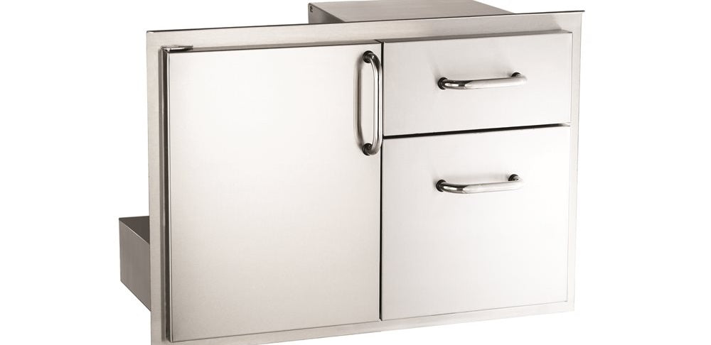 Fire Magic 30" Stainless Steel Door and Double Drawer Unit