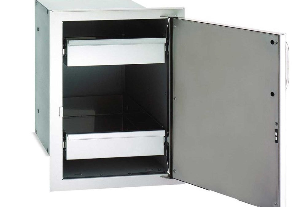 Fire Magic GMT Dual Drawer Grill Cart, Stainless Steel, Right Side