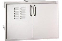 Fire Magic Double Door Cabinet with Tank Tray, 304 Stainless Steel