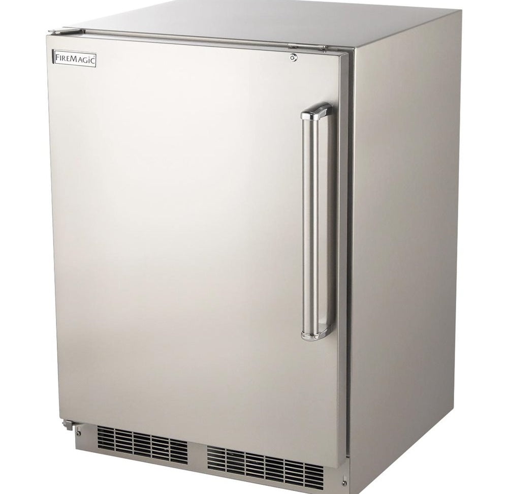 Fire Magic Outdoor Built-In Refrigerator, 5.1 Cu Ft, Left Hinge