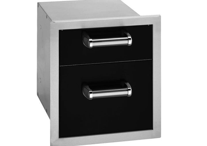 Fire Magic Echelon Black Double Drawer