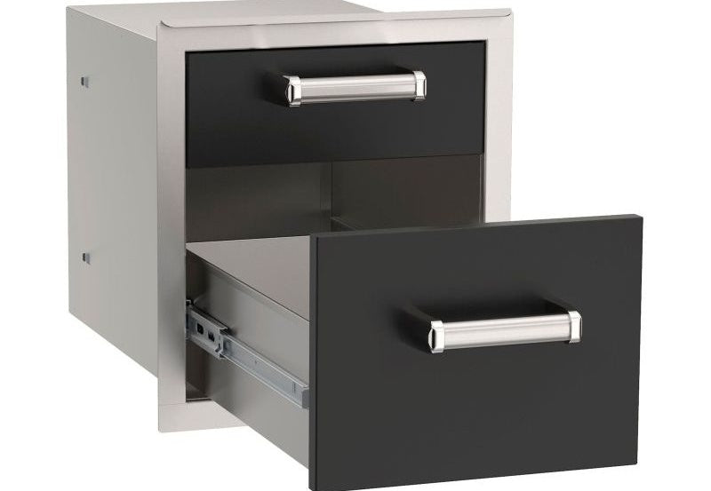 Fire Magic Echelon Black Double Drawer