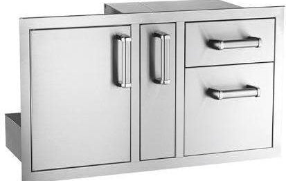 Fire Magic 18x36 Flush Door & Drawer Combo with Platter Storage