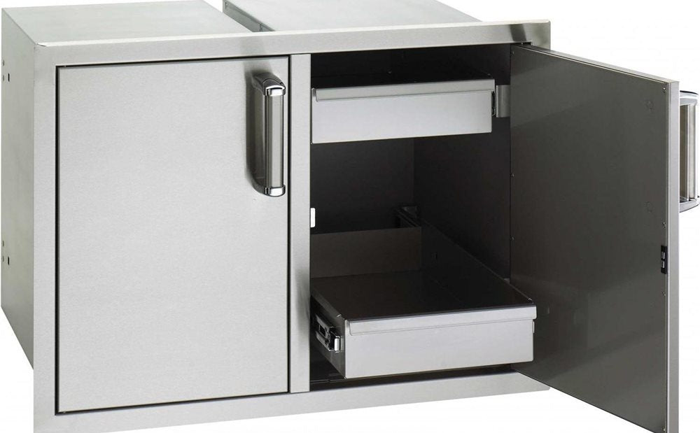 Fire Magic Double Door with Dual Drawers, 304 Stainless Steel
