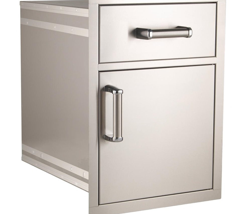 Fire Magic Flush-Mount Medium Pantry Door/Drawer Combo, 304 Stainless