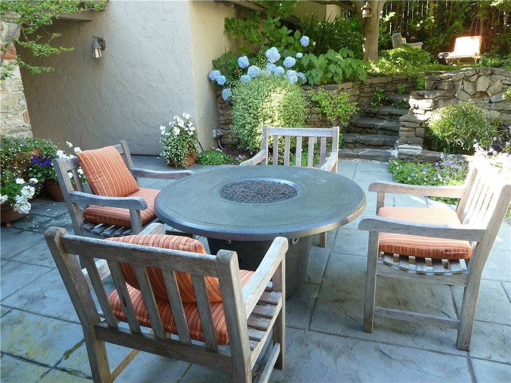 American Fyre Designs Cosmo Round Fire Table, 48 in GFRC