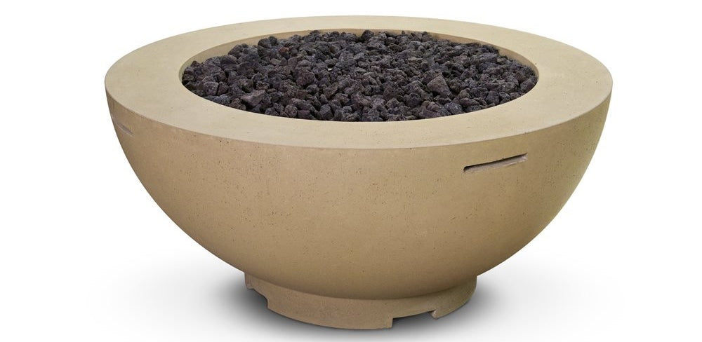 American Fyre Designs Black Lava 48" GFRC Fire Bowl