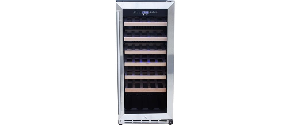 TrueFlame 15" Outdoor Wine Cooler, 20-Bottle, Stainless Steel