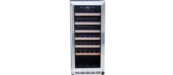 TrueFlame 15" Outdoor Wine Cooler, 20-Bottle, Stainless Steel