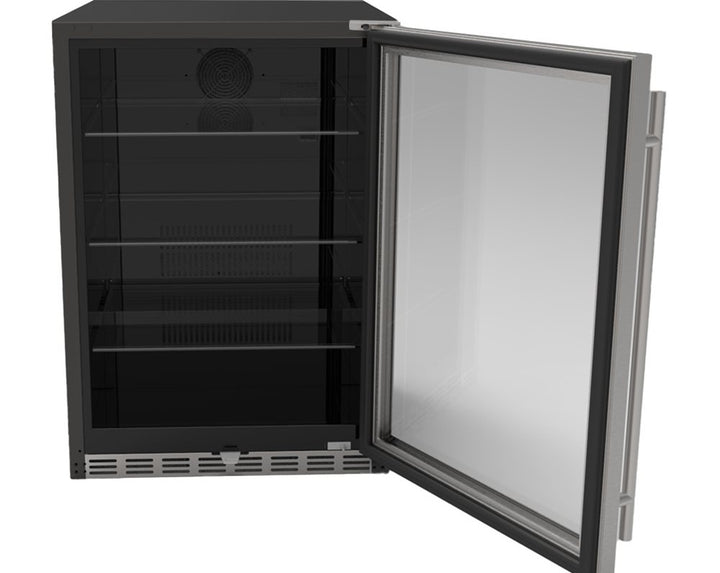 TrueFlame 24" Outdoor Refrigerator with Glass Door, 5.1 Cu. Ft.