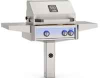 American Outdoor Grill 24-Inch Accessible Height Patio Post Base, Stainless Steel