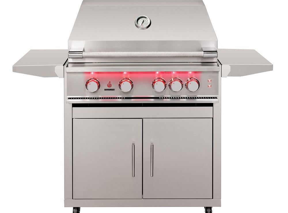 TrueFlame 32-Inch Stainless Steel Grill Cart