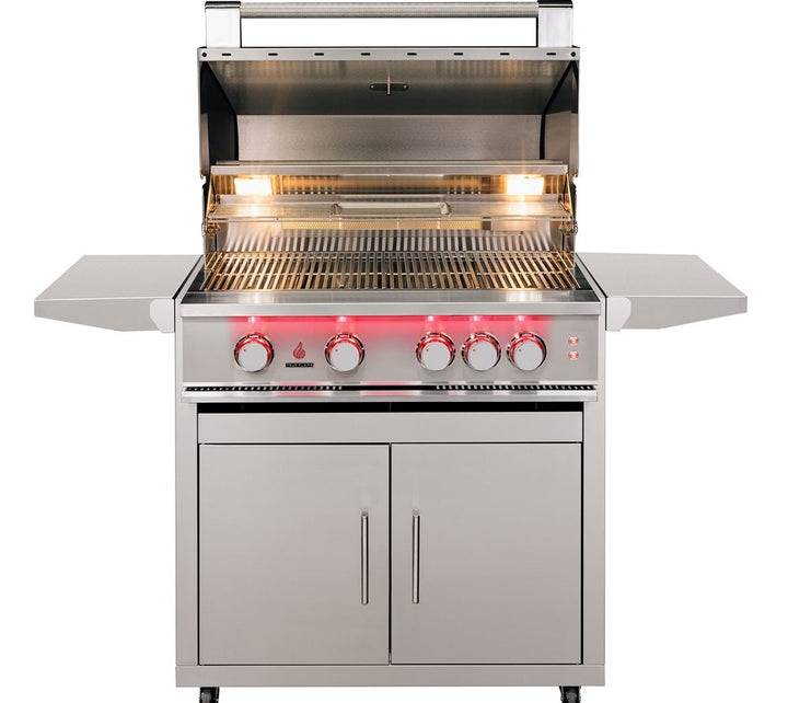 TrueFlame 32-Inch Stainless Steel Grill Cart