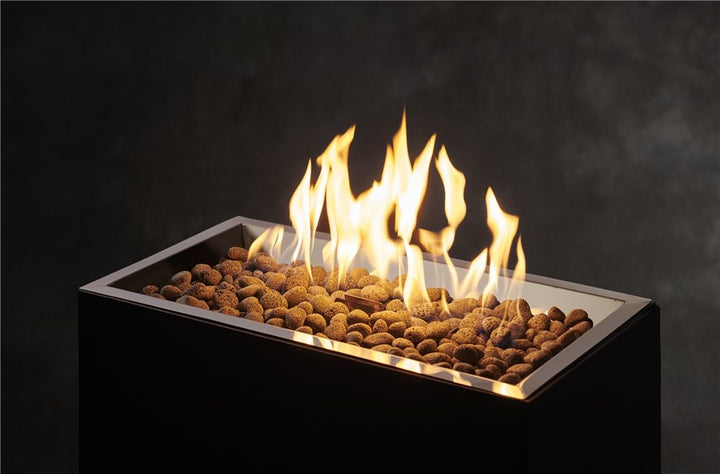 Outdoor GreatRoom Crystal Fire Plus Rectangle Burner, 12" x 24" Stainless Steel