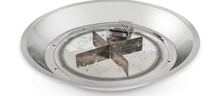 Outdoor GreatRoom Crystal Fire Plus 20" Round Burner, 304 Stainless