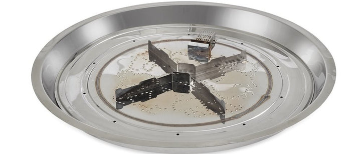 Outdoor GreatRoom Crystal Fire Plus 30" Round Burner, 304 Stainless Steel