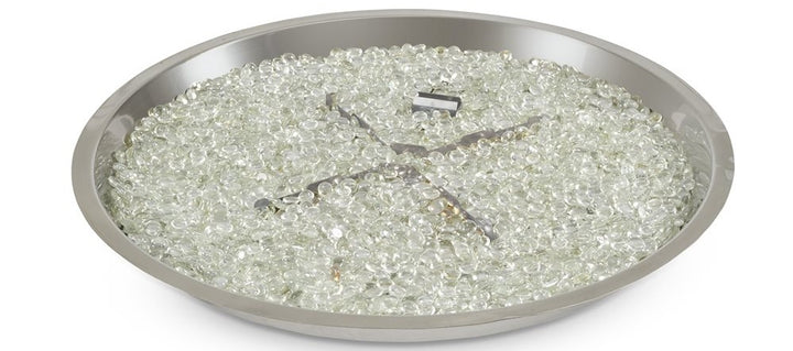 Outdoor GreatRoom Crystal Fire Plus 30" Round Burner, 304 Stainless Steel