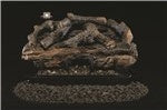 30" Charred Aged Split Log Set