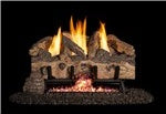 30" Charred Gnarled Split Log Set