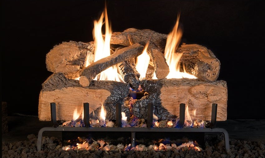 24"CHARRED ANGEL SPLT OAK