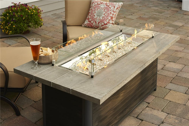 Outdoor GreatRoom Cedar Ridge Linear Fire Table, 61" Supercast™ Concrete