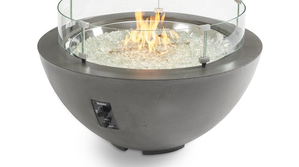Outdoor GreatRoom Cove 42" Round Fire Pit Bowl in Midnight Mist