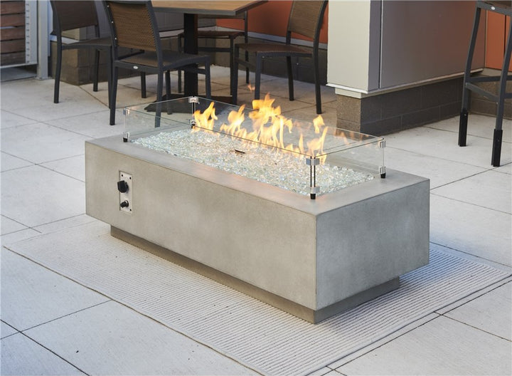 Outdoor GreatRoom Cove 54" Supercast Concrete Fire Pit Table