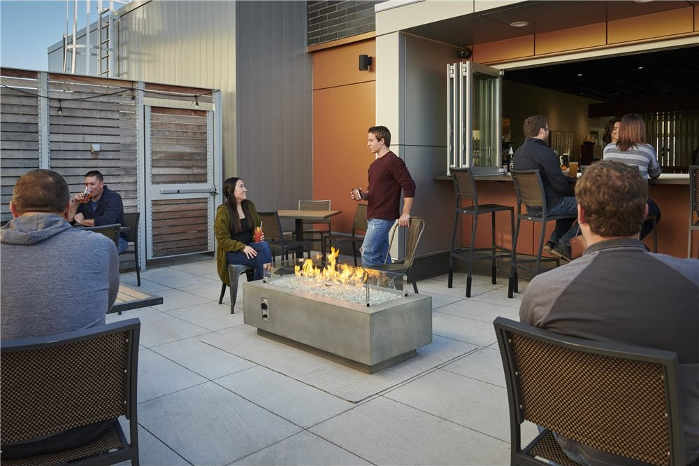 Outdoor GreatRoom Cove 54" Supercast Concrete Fire Pit Table