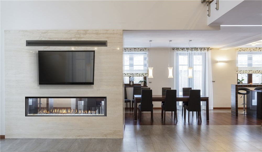 Montigo Distinction See-Through Direct Vent Fireplace, 63"