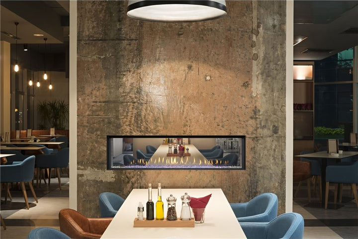 Montigo Distinction See-Through Direct Vent Fireplace, 63"