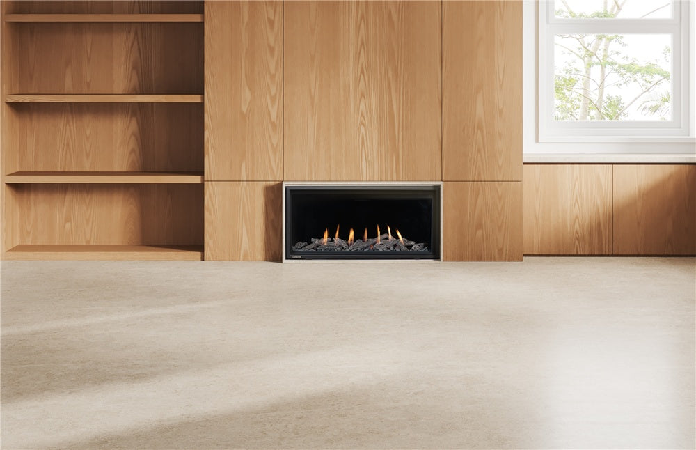 Montigo DelRay Linear 36" Direct Vent Gas Fireplace, Zero-Clearance