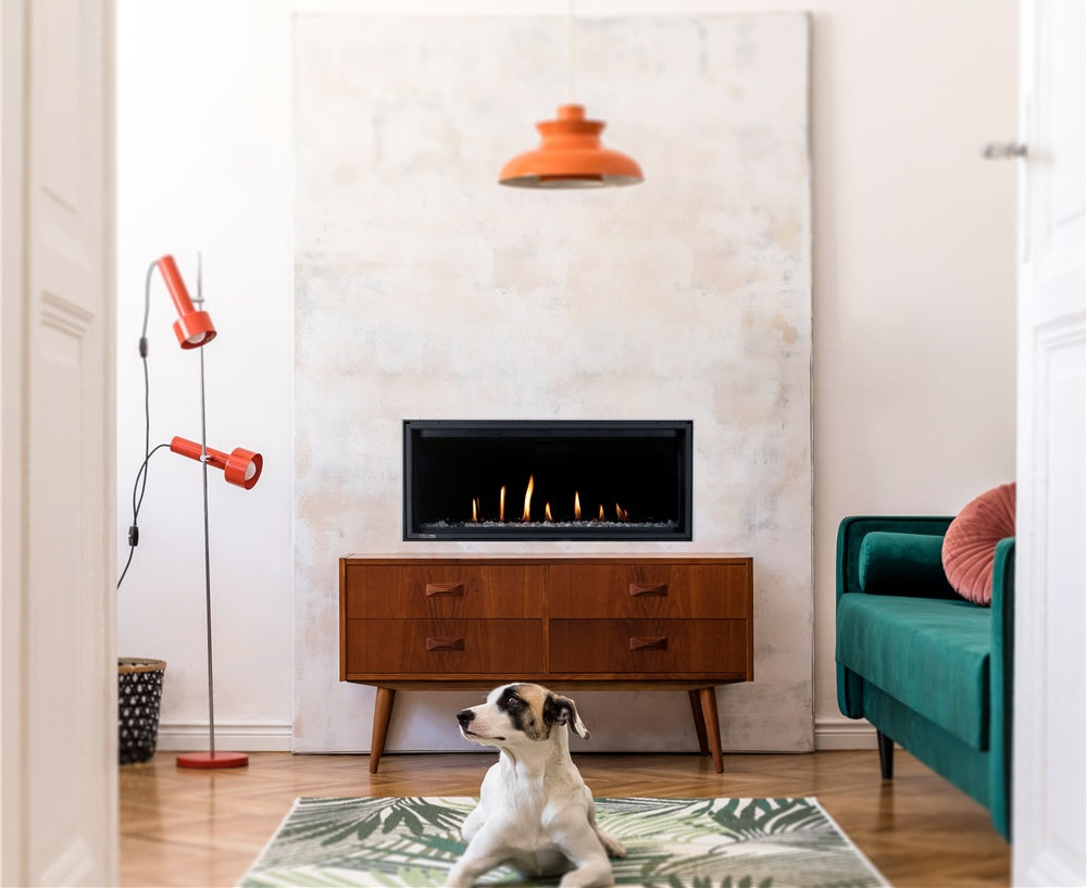 Montigo DelRay Linear 36" Direct Vent Gas Fireplace, Zero-Clearance