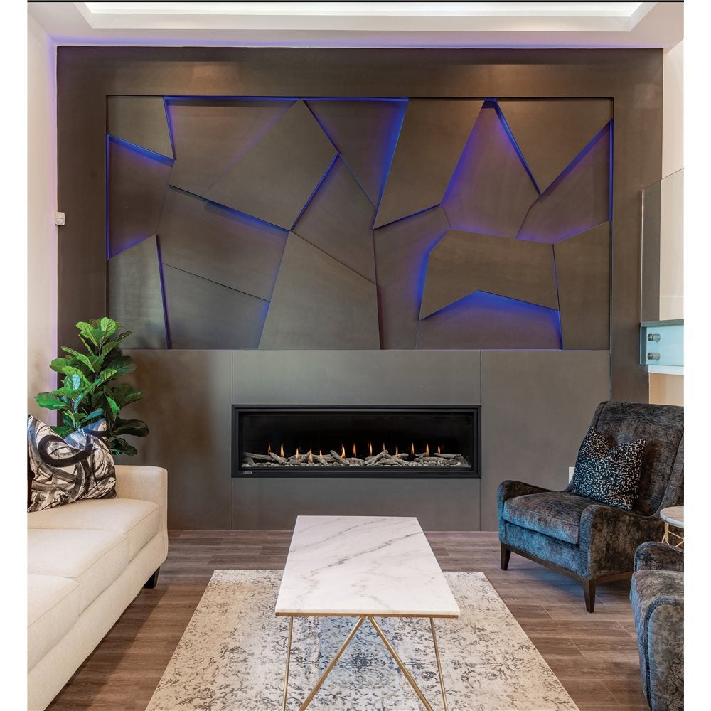 Montigo DelRay 60" Linear Direct Vent Fireplace – Full Load