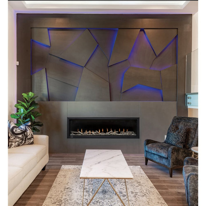 Montigo DelRay 60" Linear Direct Vent Fireplace – Full Load