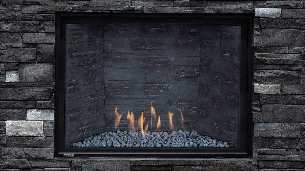 Montigo DelRay Square 46" Direct Vent Gas Fireplace, Full Load