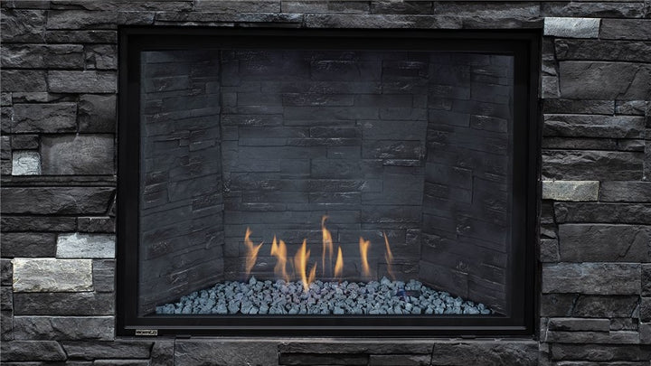 Montigo DelRay Square 46" Direct Vent Gas Fireplace, Full Load