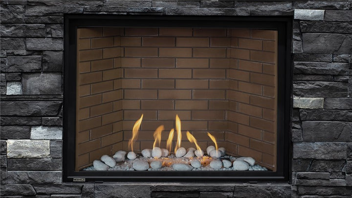 Montigo DelRay Square 46" Direct Vent Gas Fireplace, Full Load