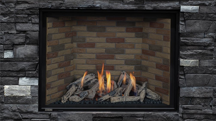 Montigo DelRay Square 46" Direct Vent Gas Fireplace, Full Load