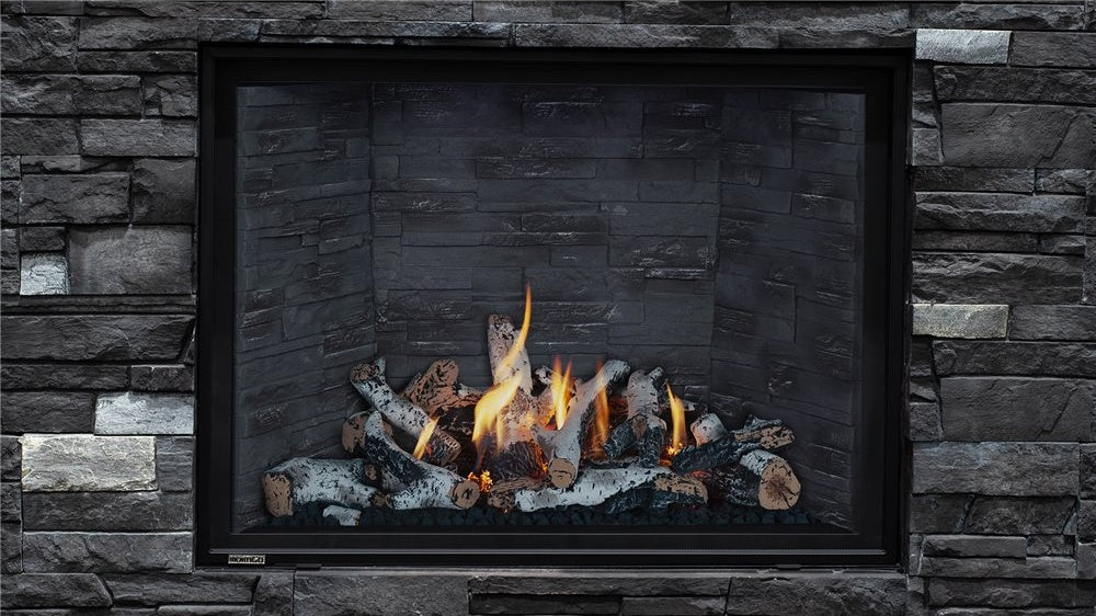Montigo DelRay Square 46" Direct Vent Fireplace, Satin Black