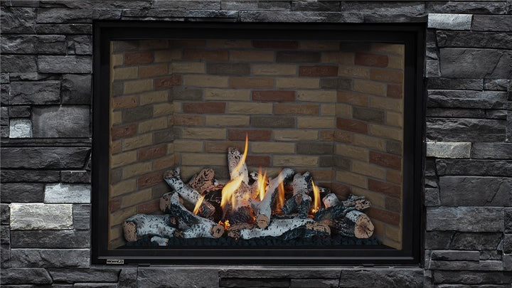 Montigo DelRay Square 46" Direct Vent Fireplace, Satin Black