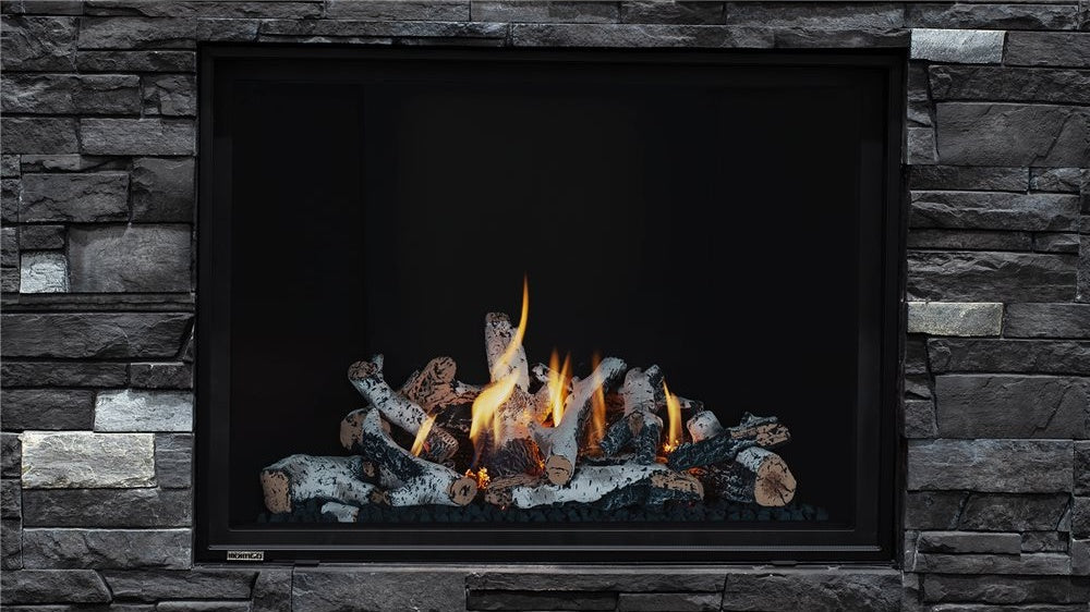 Montigo DelRay Square 46" Direct Vent Fireplace, Satin Black