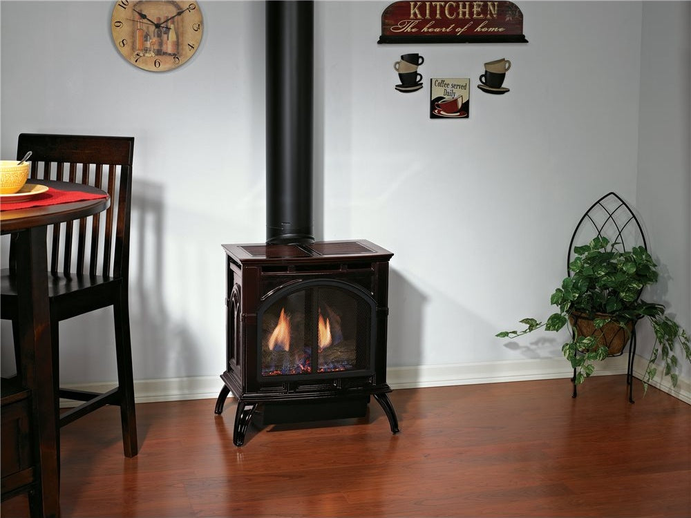 Empire Comfort Systems MV Slope Glaze Burner with Porcelain Log Set