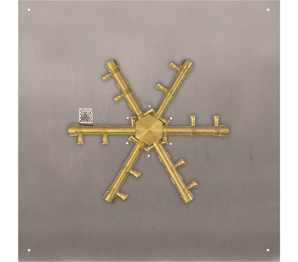 Firegear 25" Square Flat Pan Fire Pit Burner System, 304 Stainless Steel
